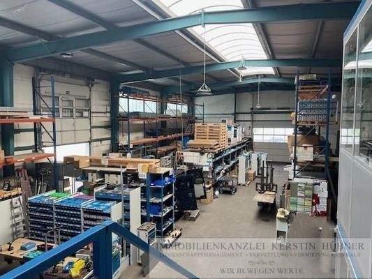 Freitragende Halle Innenbereich