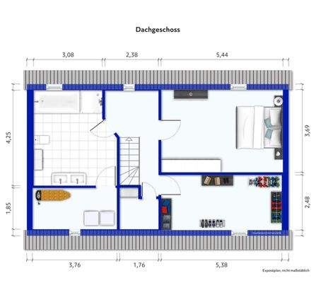 GR Dachgeschoss Möbeliert