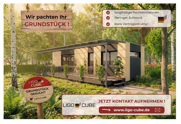 ! Wir pachten Ihr Grundstück !