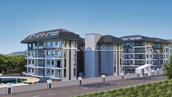 2 and 3-Bedroom Flats with Pool Access in Alanya Oba