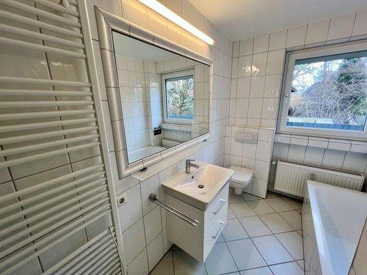 Gute Aufteilung im Bad