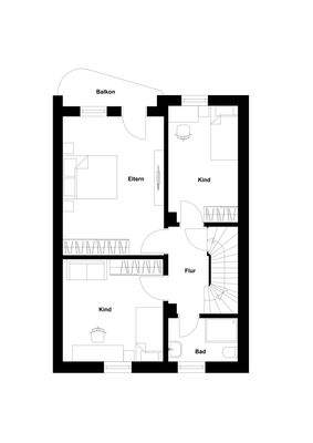 Grundriss Obergeschoss