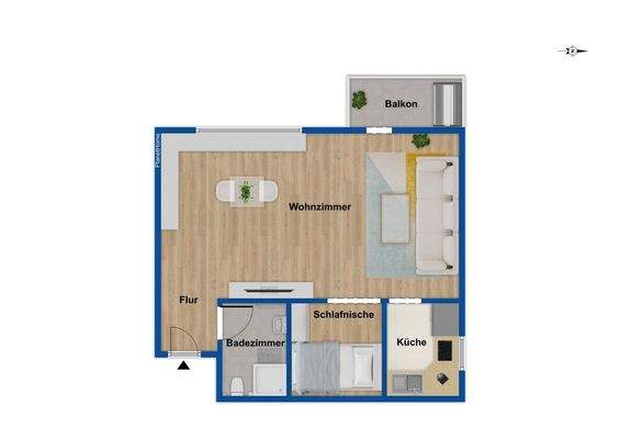 Grundriss 2. Obergeschoss