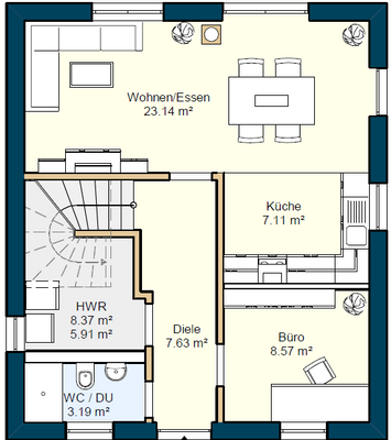 Erdgeschoss Grundriss