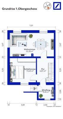 Grundriss 1. Obergeschoss
