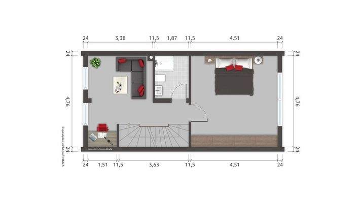 Grundriss Obergeschoss