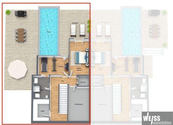 Grundriss KG - Haus 3