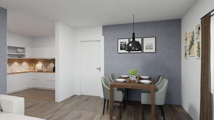 Visualisierung Whg 7 Offener Essbereich