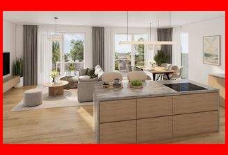 Visualisierung Ess- & Wohnbereich (EG)