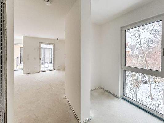 Diele mit Abstellfläche l Aktueller Baufortschritt