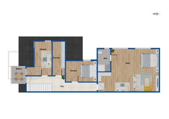 Grundriss Dachgeschoss