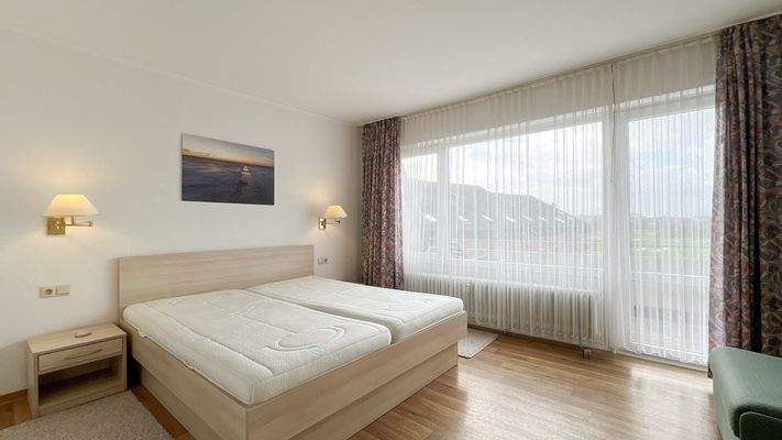 Schlafraum mit Balkon