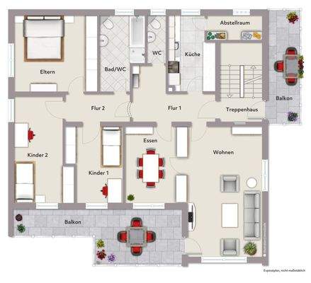 Grundrissplan Obergeschoss