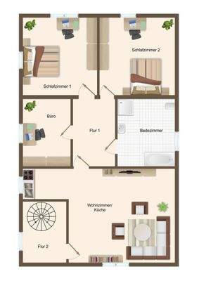 Grundriss Haupthaus DG
