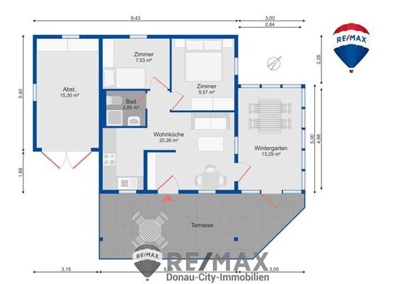 Planskizze EFH 3860 Heidenreichstein