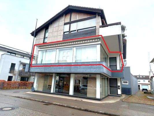 Hausansicht, OG, markiert