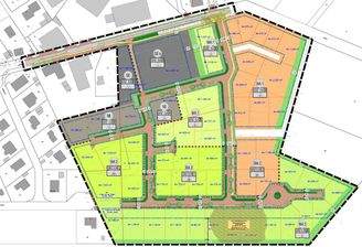 Parzellierung des Baugebietes 