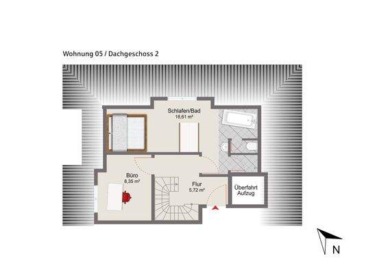 Haus 1 / Wohnung 05 - Dachgeschoss 2
