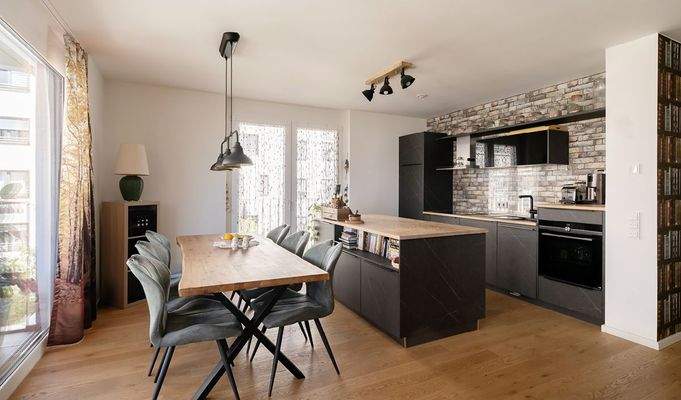 Moderner Wohn-Koch-Bereich