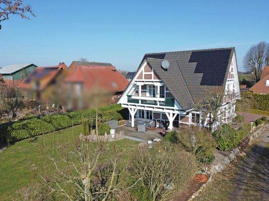 Drohne Gartenansicht