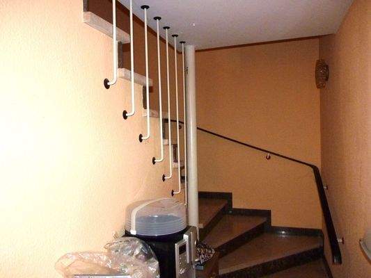 Treppe zur Dachgeschosswohnung