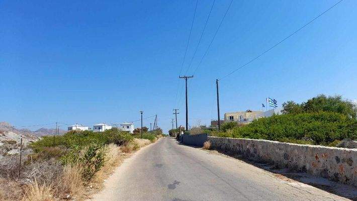 Kreta, Stavros: Eckgrundstück mit Meerblick zu verkaufen