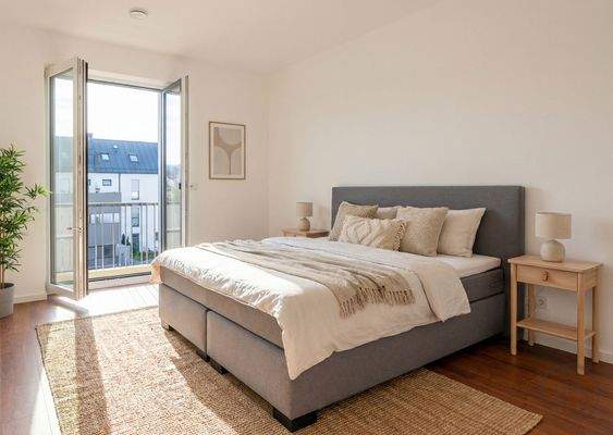 Beispielhafte Schlafzimmermöblierung