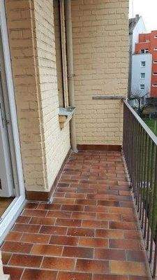 Balkon Blick nach links von der Küche aus