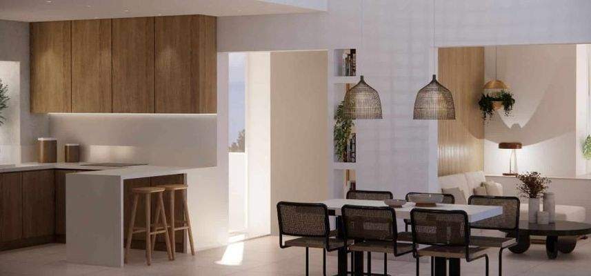 Kreta, Kalyves: 150 Meter zum Meer - Luxusvilla mit Meerblick und privatem Pool in kleinem Komplex zu verkaufen