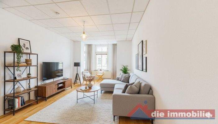 KI - möbliertes Wohnzimmer