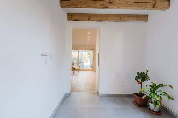 Wohnzimmer mit Schiebetür