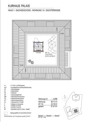 Grundriss Dachterrasse