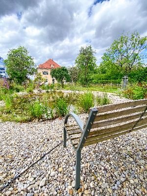 Gartenbenutzung mit Teich