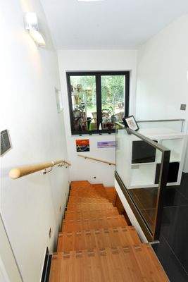 Treppe ins Obergeschoß