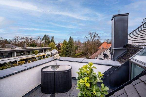 Kleine Terrasse mit Aussicht