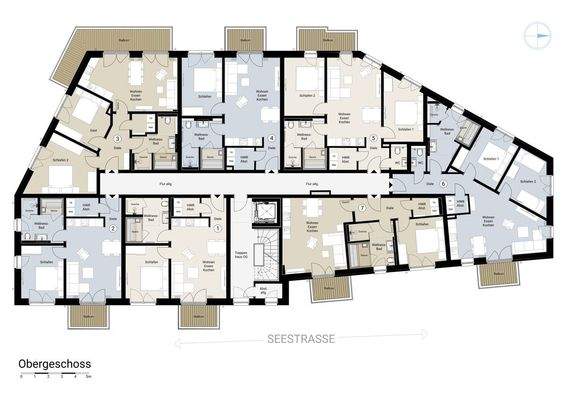 Obergeschoss Grundriss