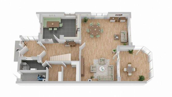 Grundriss Erdgeschoss (nicht maßstabsgetreu)