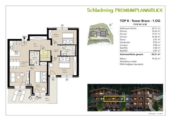 TOP 8 - Tower Bravo - 1.OG - premium