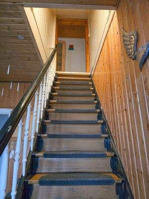Treppe zum Dachgeschoss