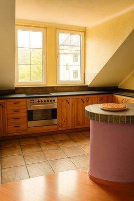 Blick Küche in WE DG (Digital bearbeitetes Foto)