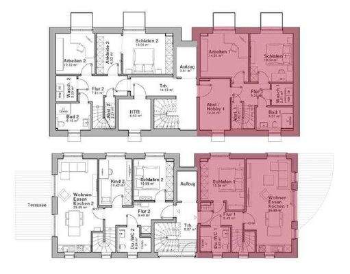 Geschossgrundrisse (Souterrain/Erdgeschoss)