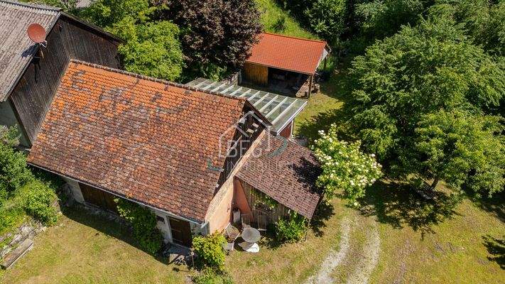 Scheune, Atelier, Brennholzhalle