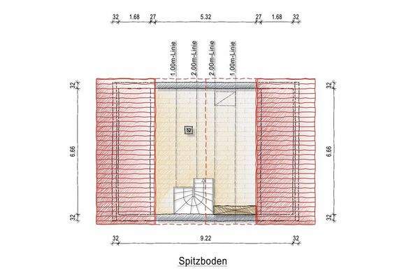 Grundriss Spitzboden