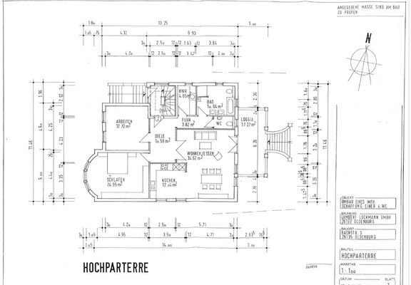 Grundriss Hochparterre