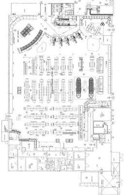 Grundriss - Lebensmittelmarkt