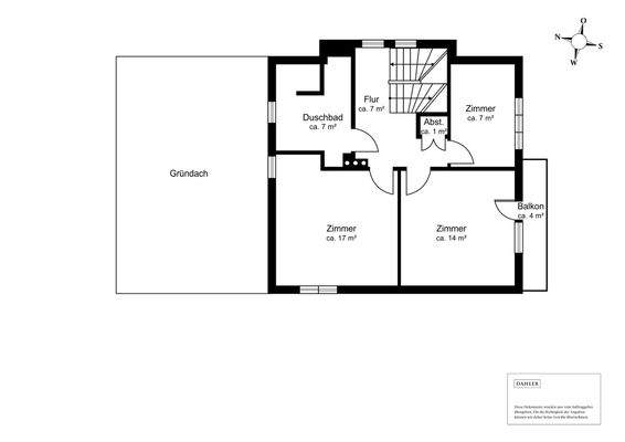 Grundriss Obergeschoss