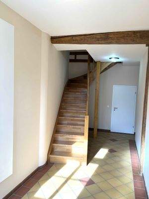 Hauseingang zu den Wohnungen