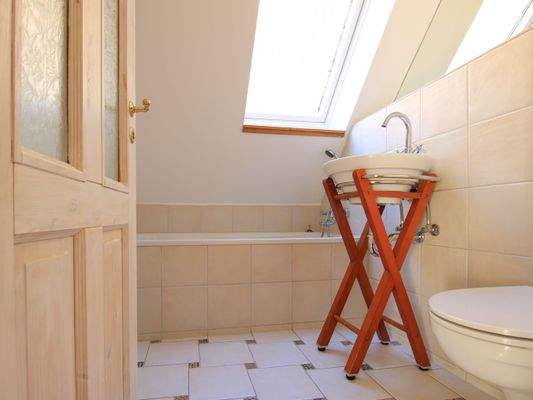 Badezimmer im Dachgeschoss