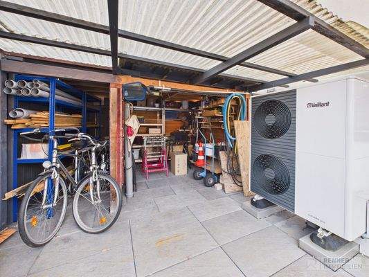 Überdachte Abstellmöglichkeiten