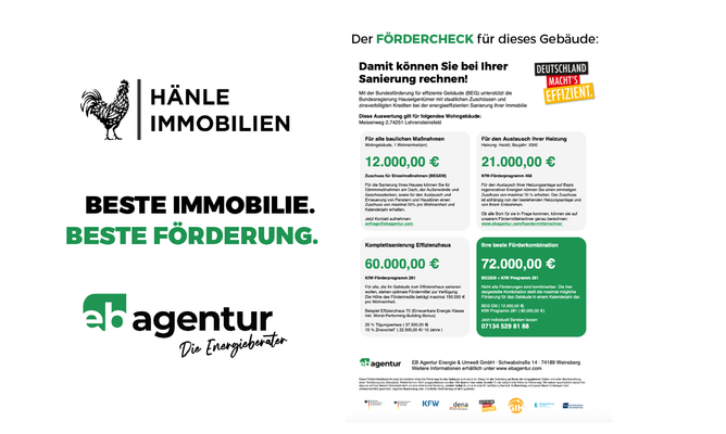 HÄNLE IMMOBILIEN Fördercheck
